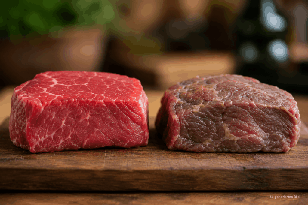 Hochwertiges Fleisch in guten Katzenfutter und besten Hundefutter